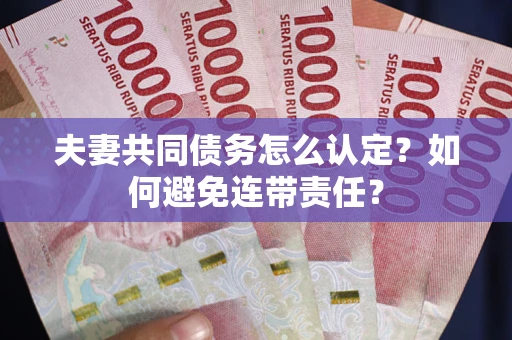 北京夫妻共同债务怎么认定？如何避免连带责任？