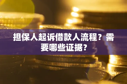 北京担保人起诉借款人流程?需要哪些证据? 北京担保人起诉借款人流程?需要哪些证据?