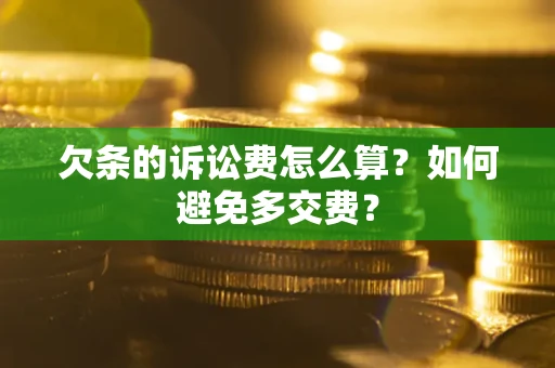 北京欠条的诉讼费怎么算？如何避免多交费？