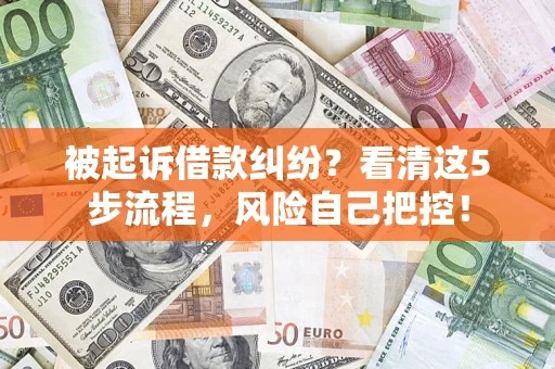 北京被起诉借款纠纷？看清这5步流程，风险自己把控！