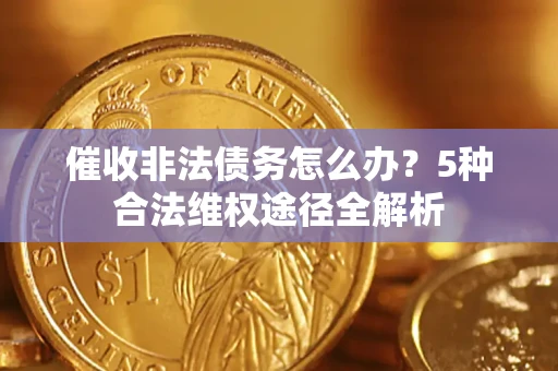 北京催收非法债务怎么办？5种合法维权途径全解析