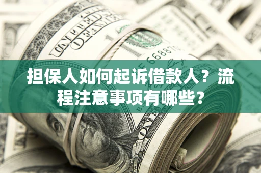 北京担保人如何起诉借款人？流程注意事项有哪些？